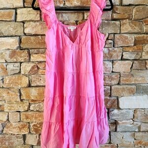 Blu Pepper Vibrant Pink Gathered Top